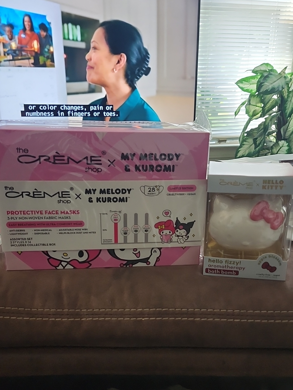 BUNDLE! The Creme Shop X My Melody & Kuromi Pink Protective Face Masks- 28 Count